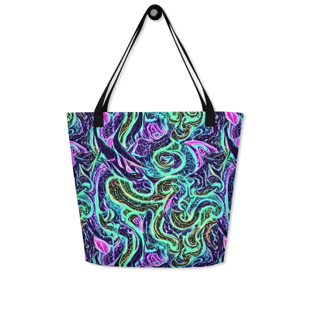 Minted Mayhem on Large Tote Bag W/ Pocket — Front