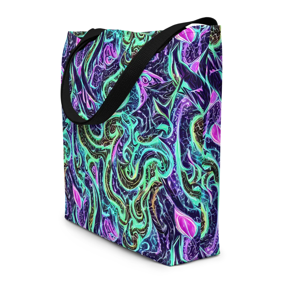 Minted Mayhem on Large Tote Bag W/ Pocket — Front