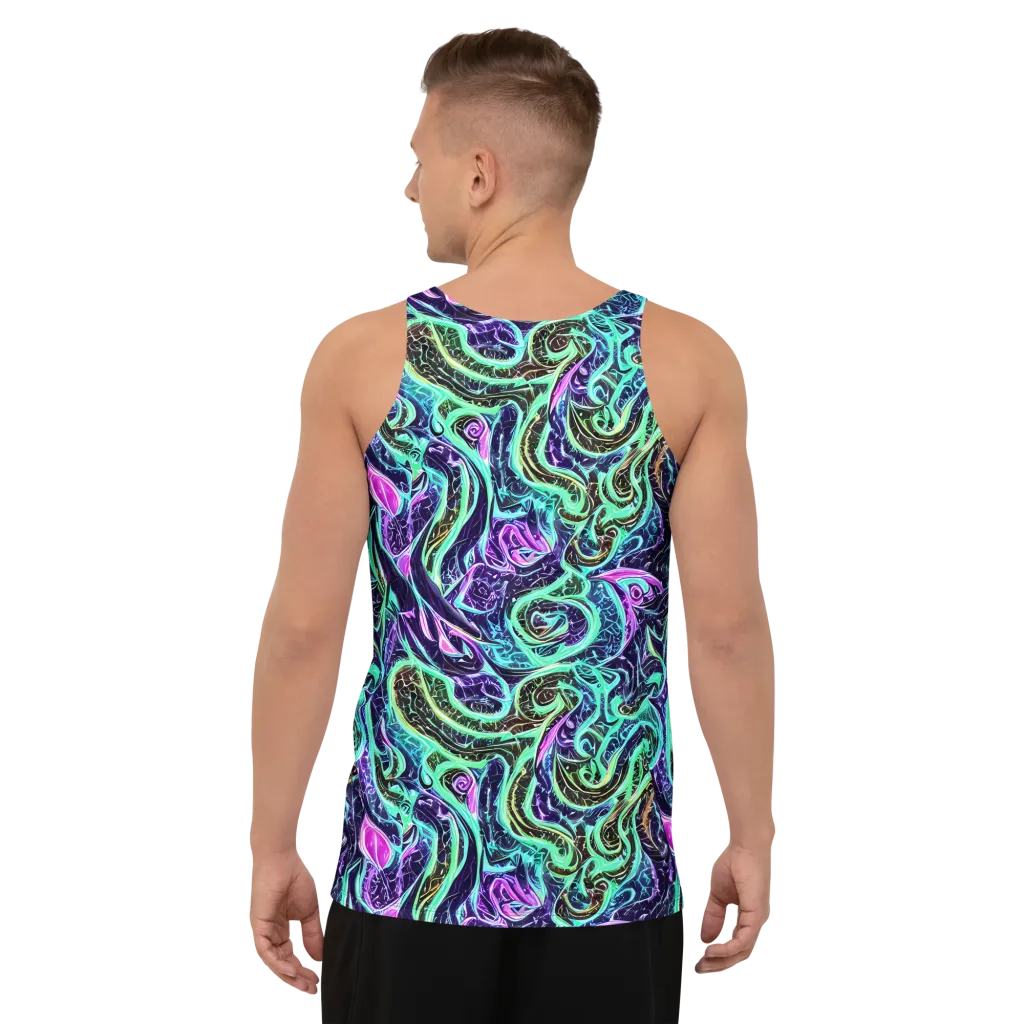 Minted Mayhem on Men's Tank Top — Back