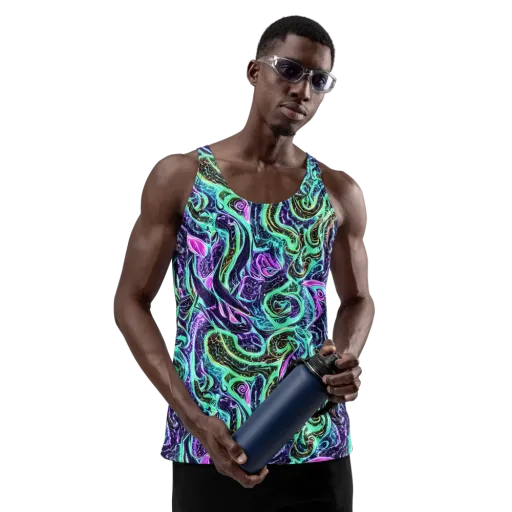 Minted Mayhem on a Men's Tank Top