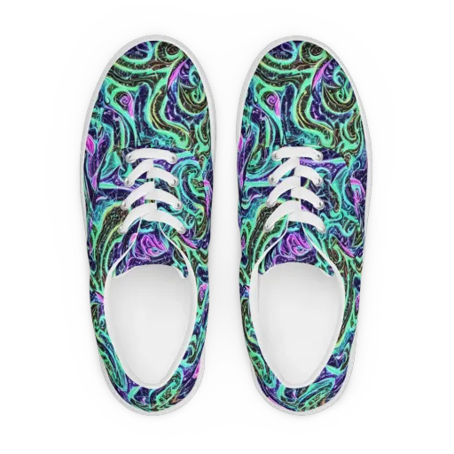 Minted Mayhem on a Men's Lace-Up Canvas Shoes