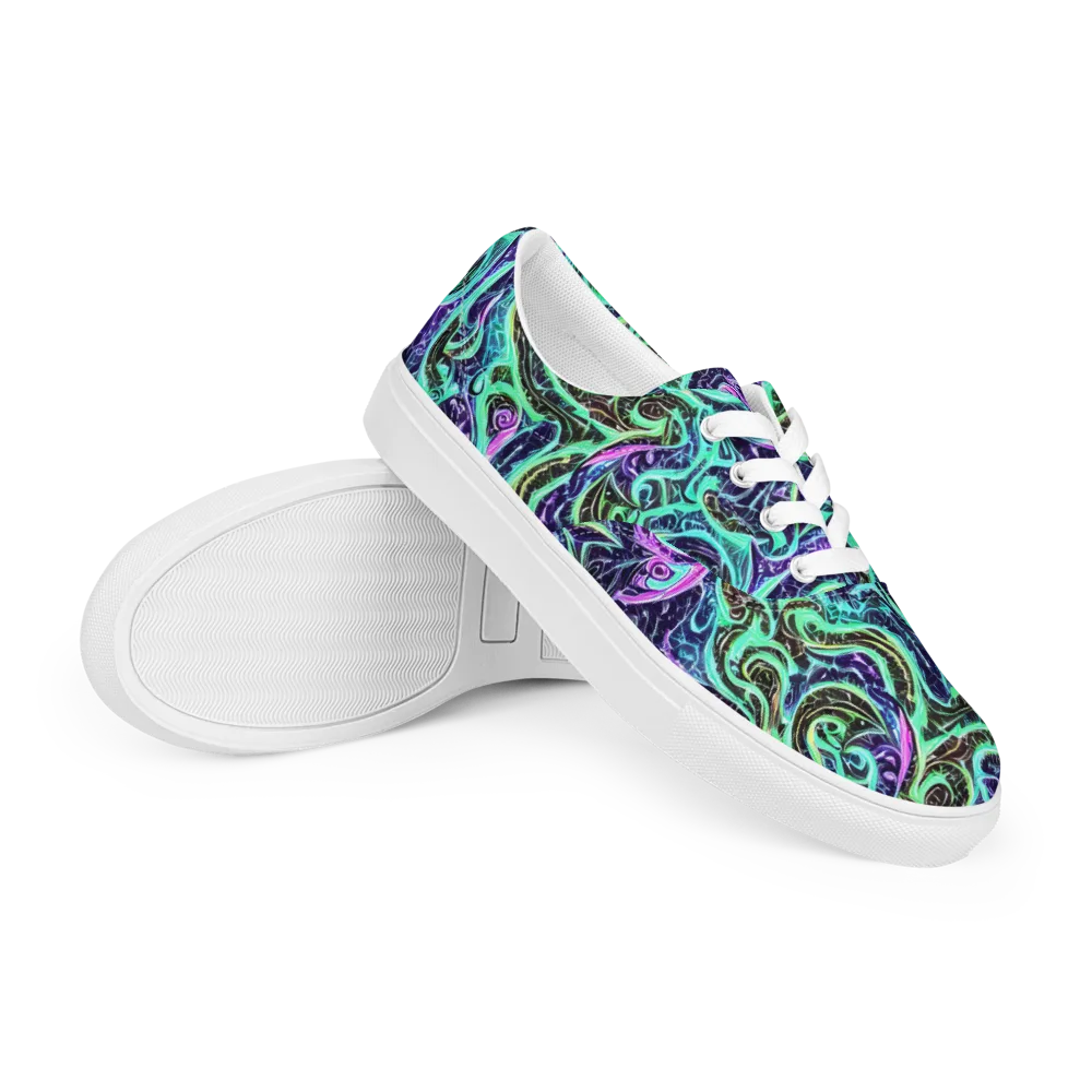 Minted Mayhem on Men's Lace-Up Canvas Shoes — Right Front