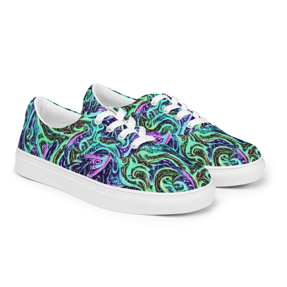 Minted Mayhem on Men's Lace-Up Canvas Shoes — Right Front