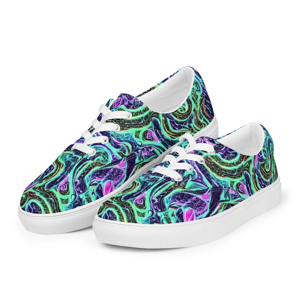 Minted Mayhem on Men's Lace-Up Canvas Shoes — Left Front
