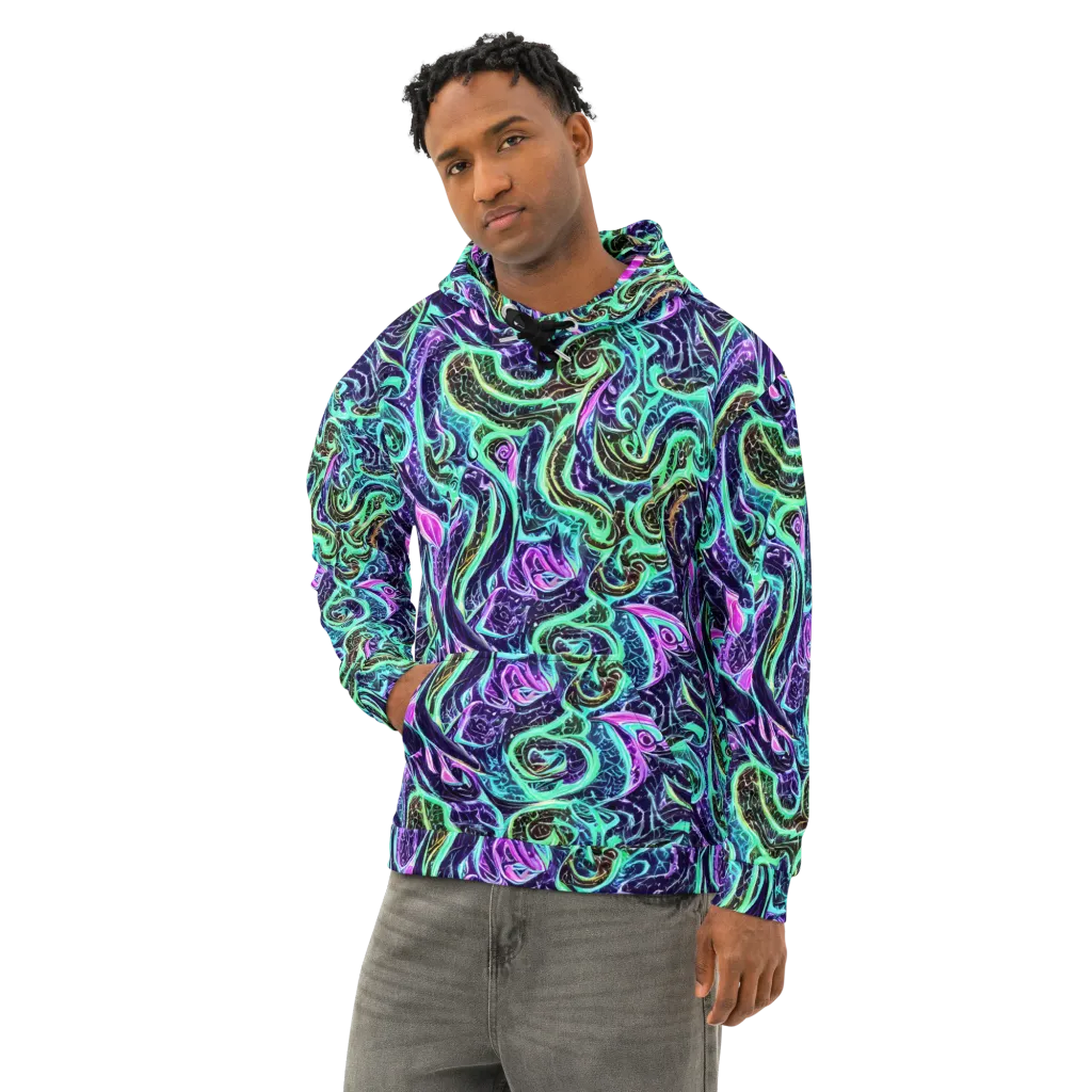 Minted Mayhem on Cotton Hoodie — Left Front