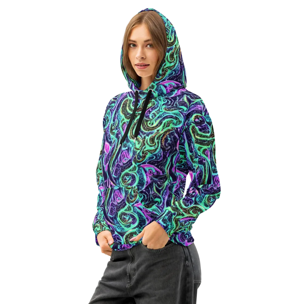 Minted Mayhem on Cotton Hoodie — Left Front