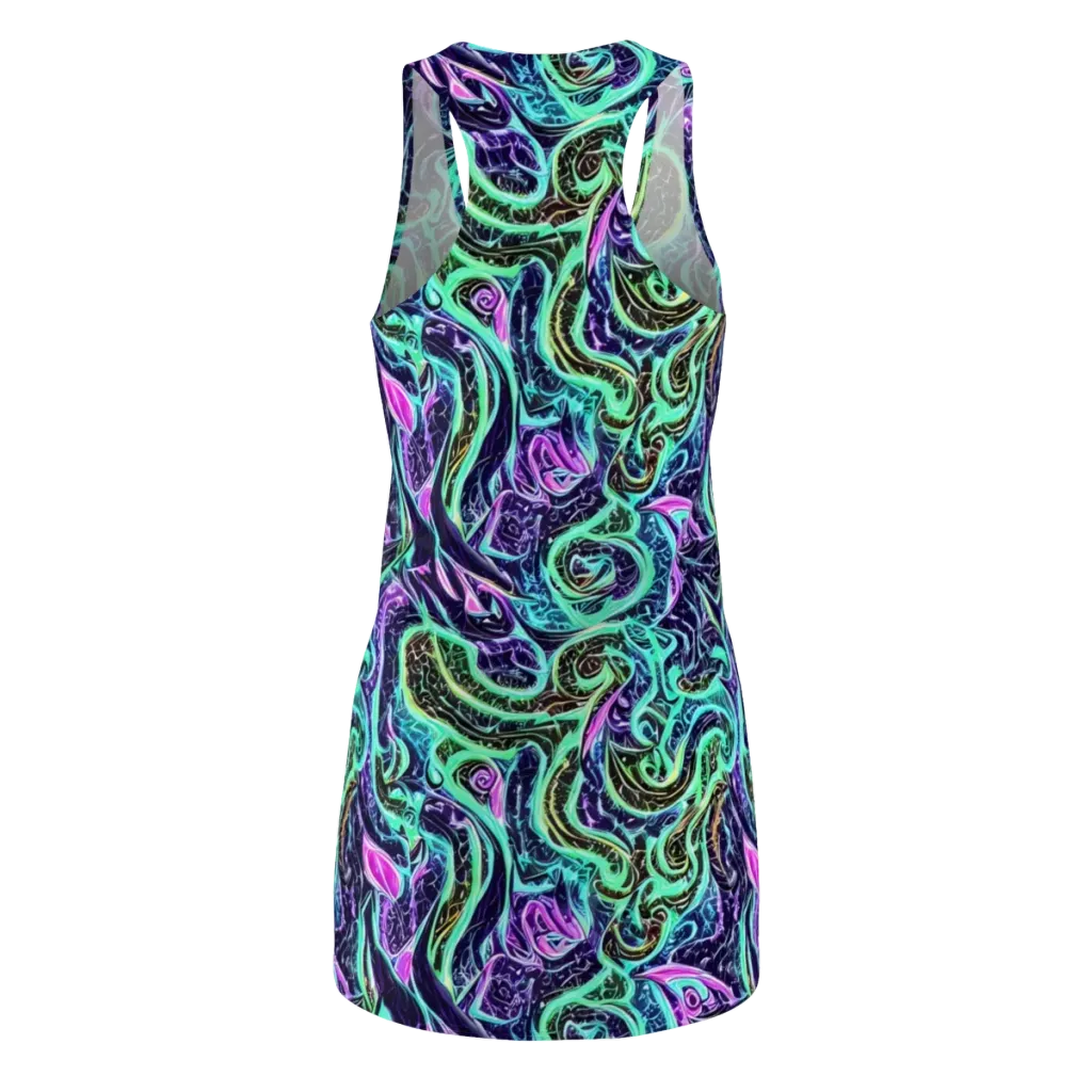 Minted Mayhem on Racerback Dress — Back