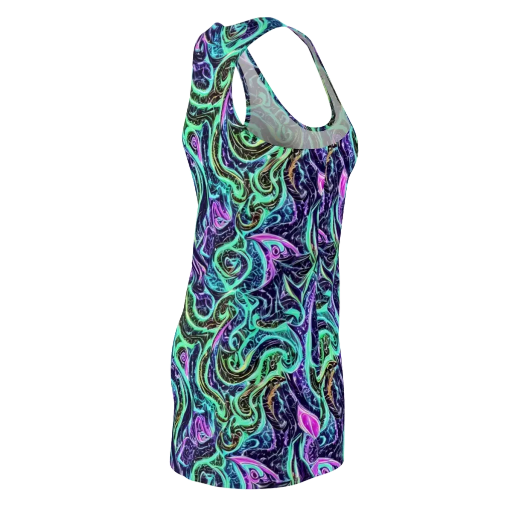 Minted Mayhem on Racerback Dress — Back Side