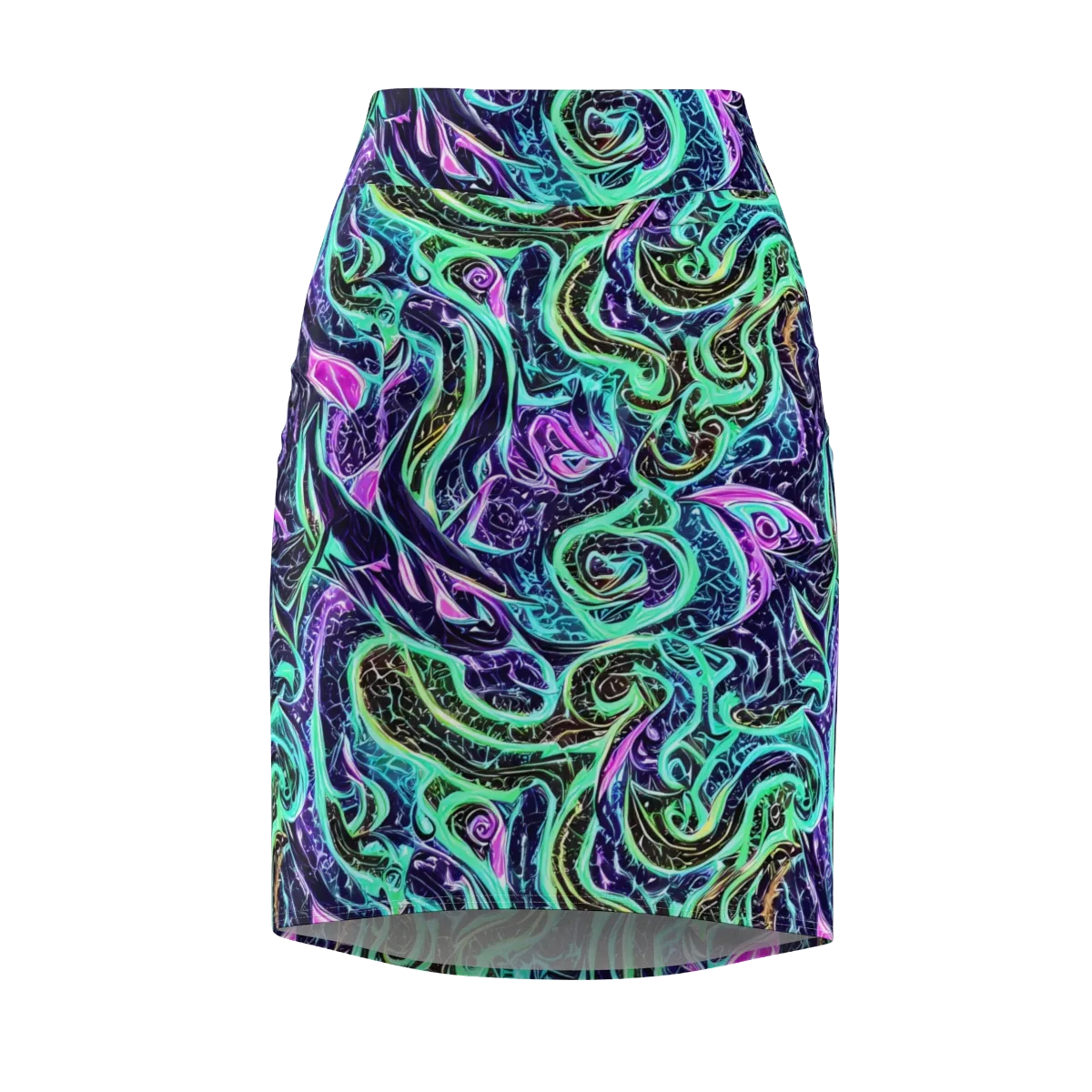 Minted Mayhem on Pencil Skirt — Front
