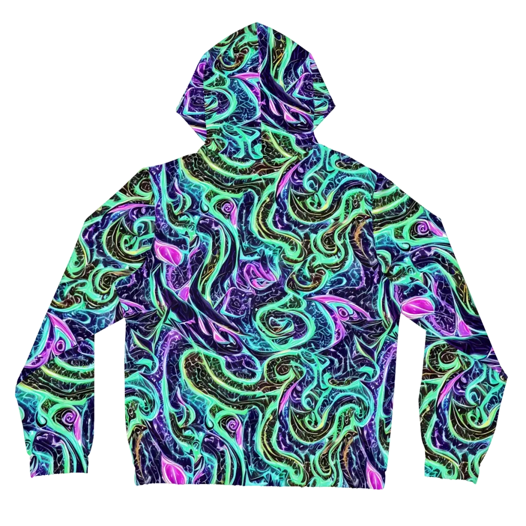 Minted Mayhem on Women's Full-Zip Hoodie — Back