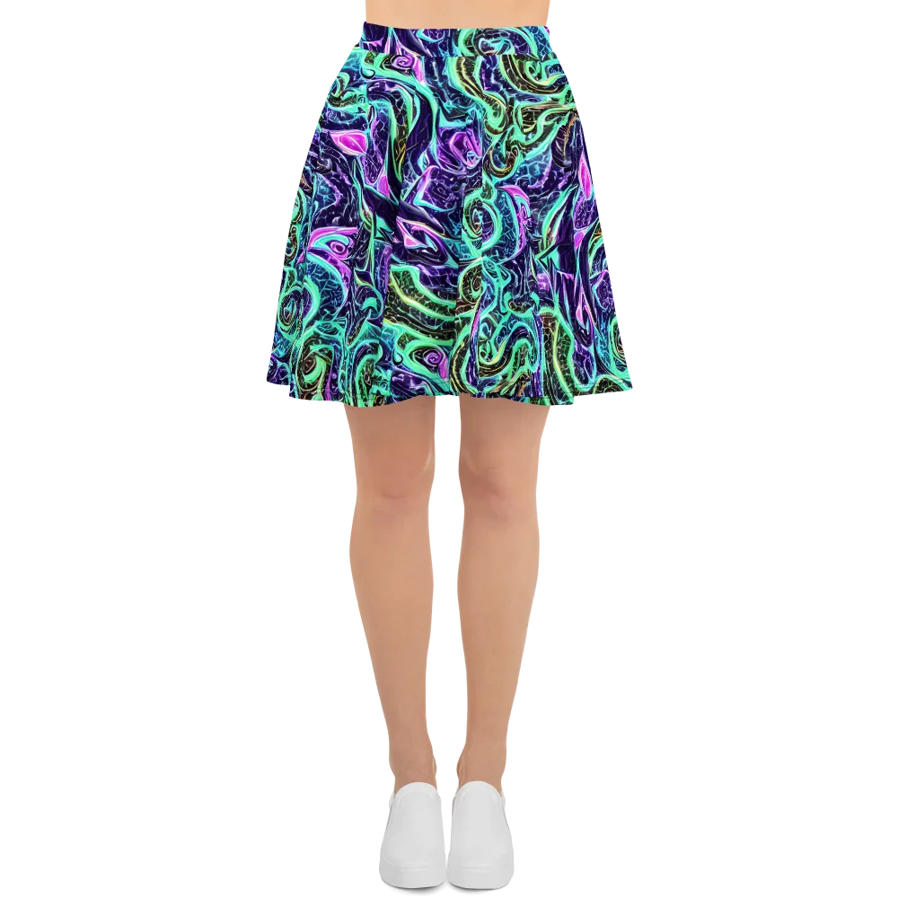 Minted Mayhem on Skater Skirt — Front