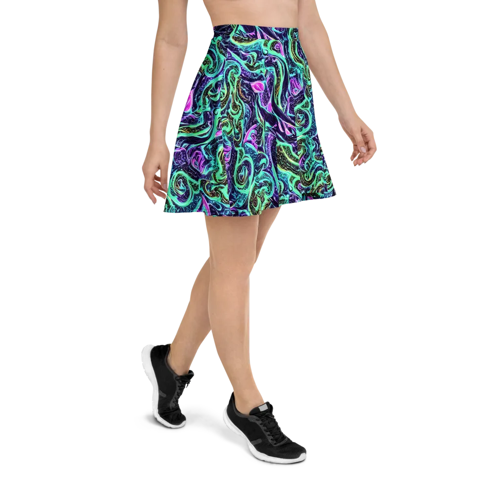 Minted Mayhem on Skater Skirt — Right