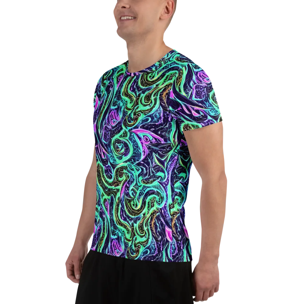 Minted Mayhem on Men's Athletic T-Shirt — Left