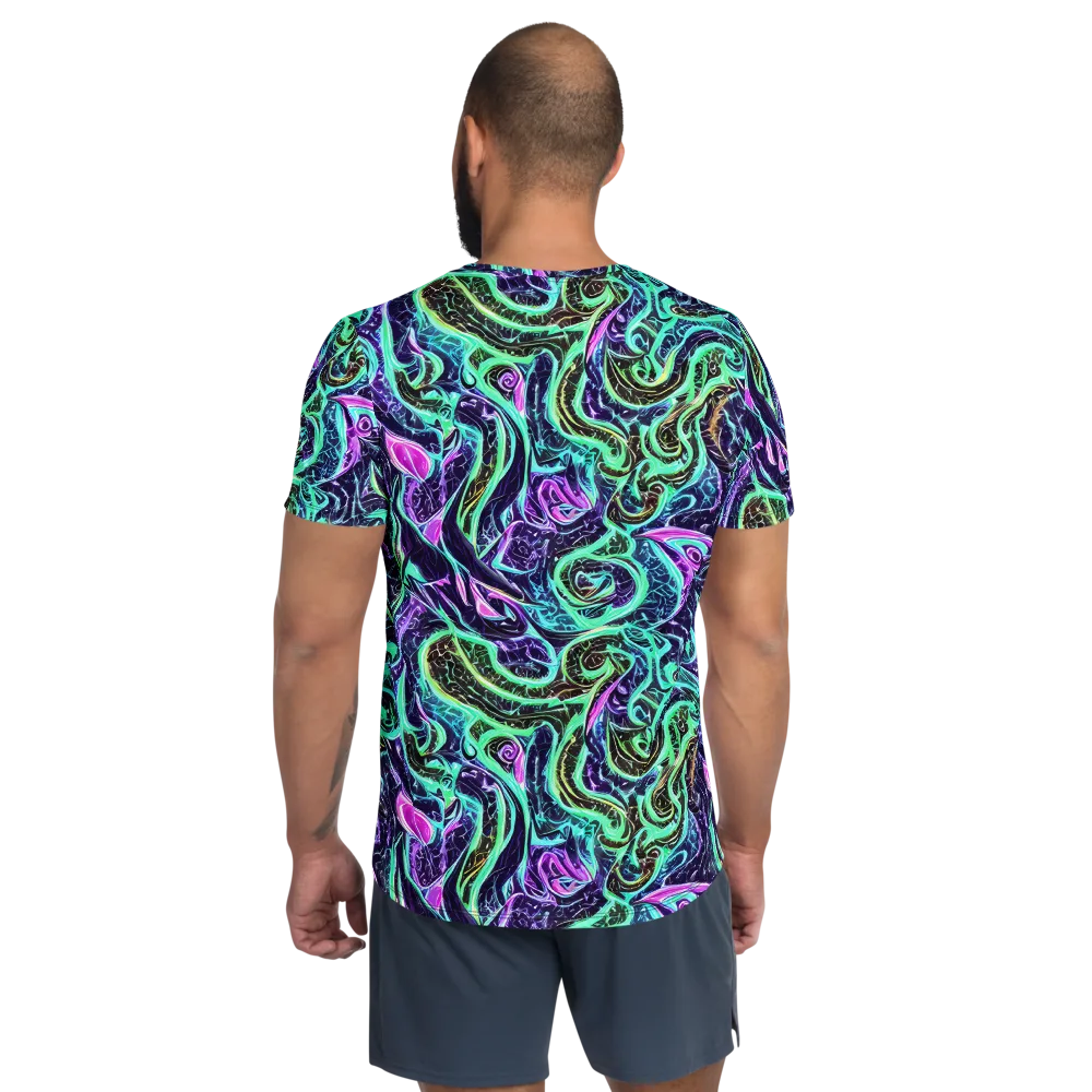Minted Mayhem on Men's Athletic T-Shirt — Back