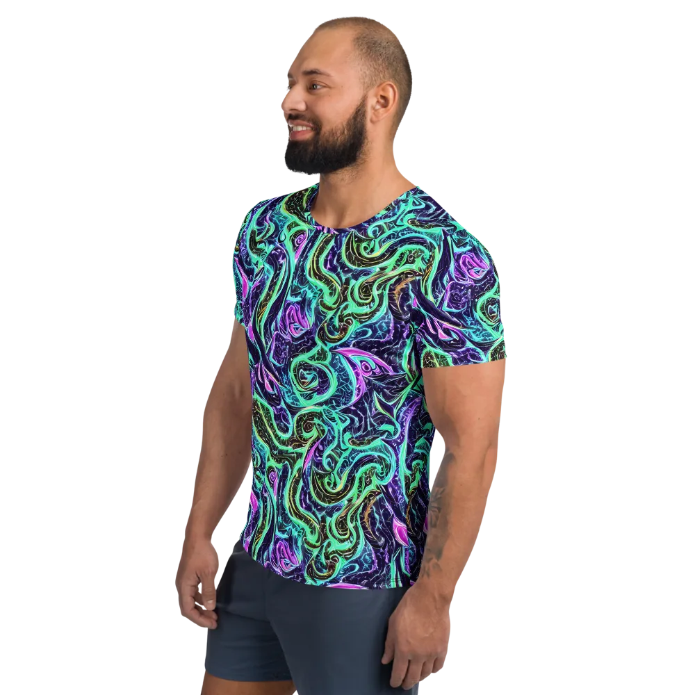 Minted Mayhem on Men's Athletic T-Shirt — Left