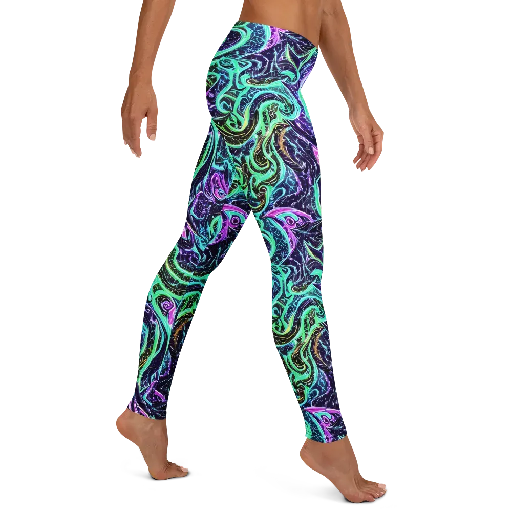 Minted Mayhem on Leggings — Right