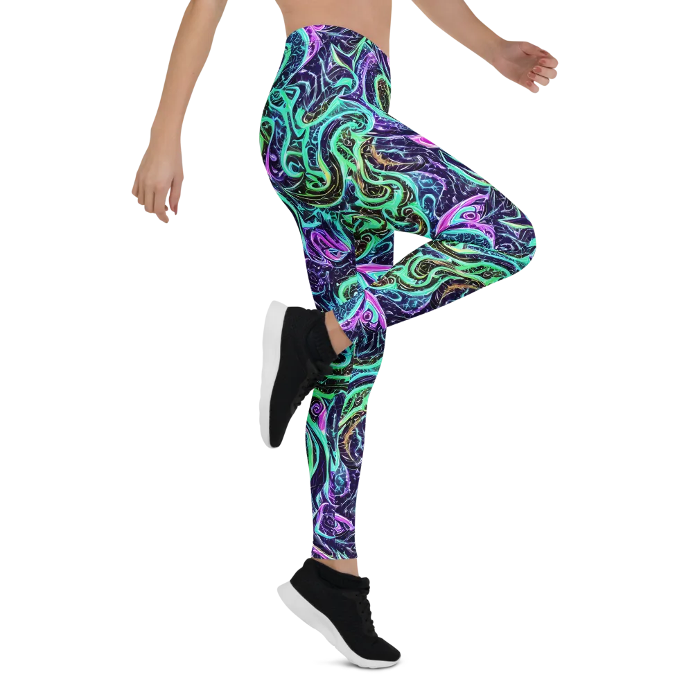 Minted Mayhem on Leggings — Right