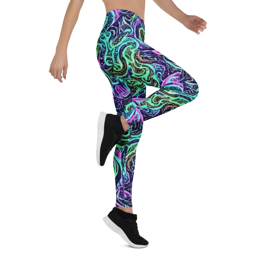 Minted Mayhem on Leggings — Right