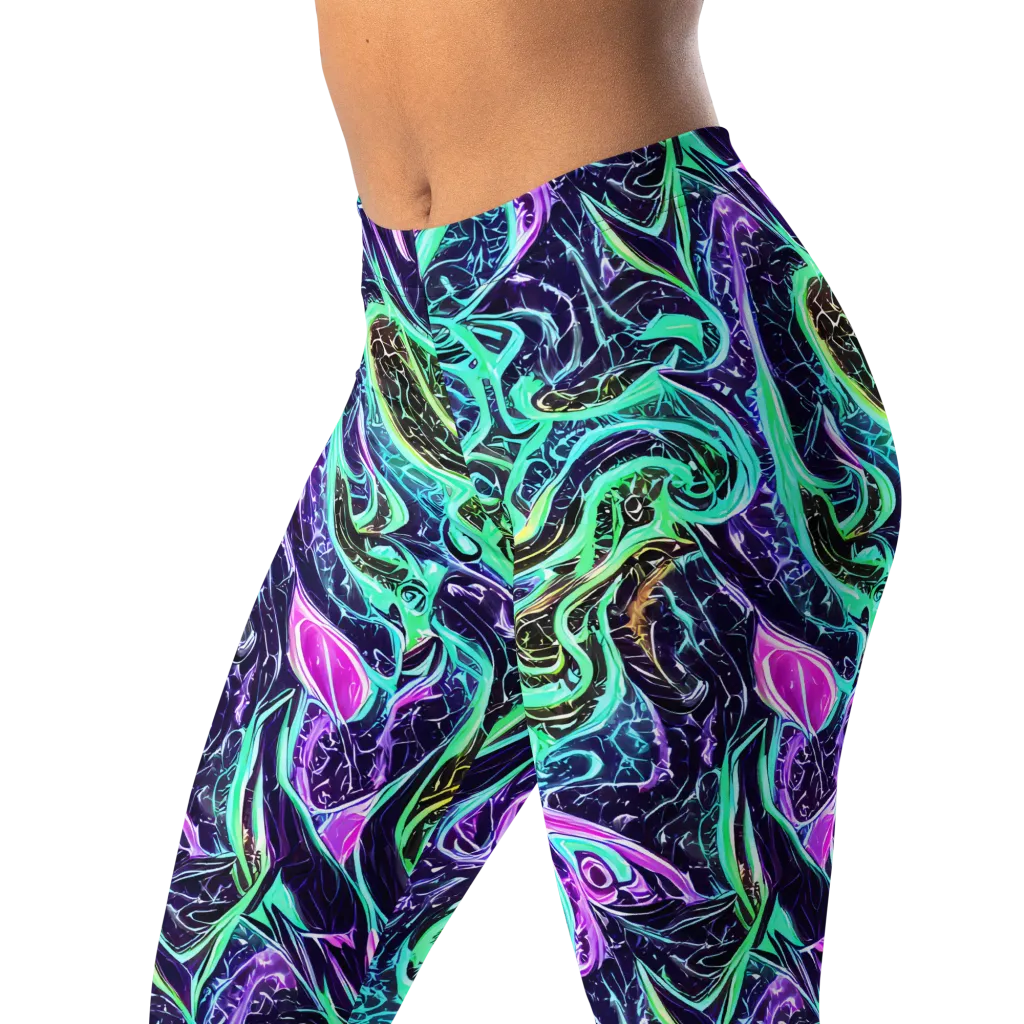 Minted Mayhem on Leggings — Left Front