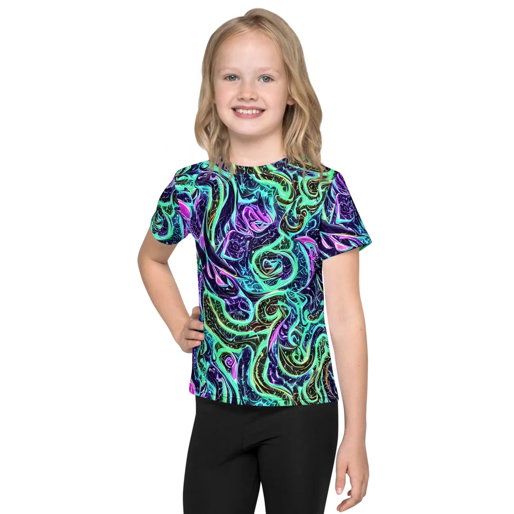 Minted Mayhem on Kids Crew Neck T-Shirt — Front