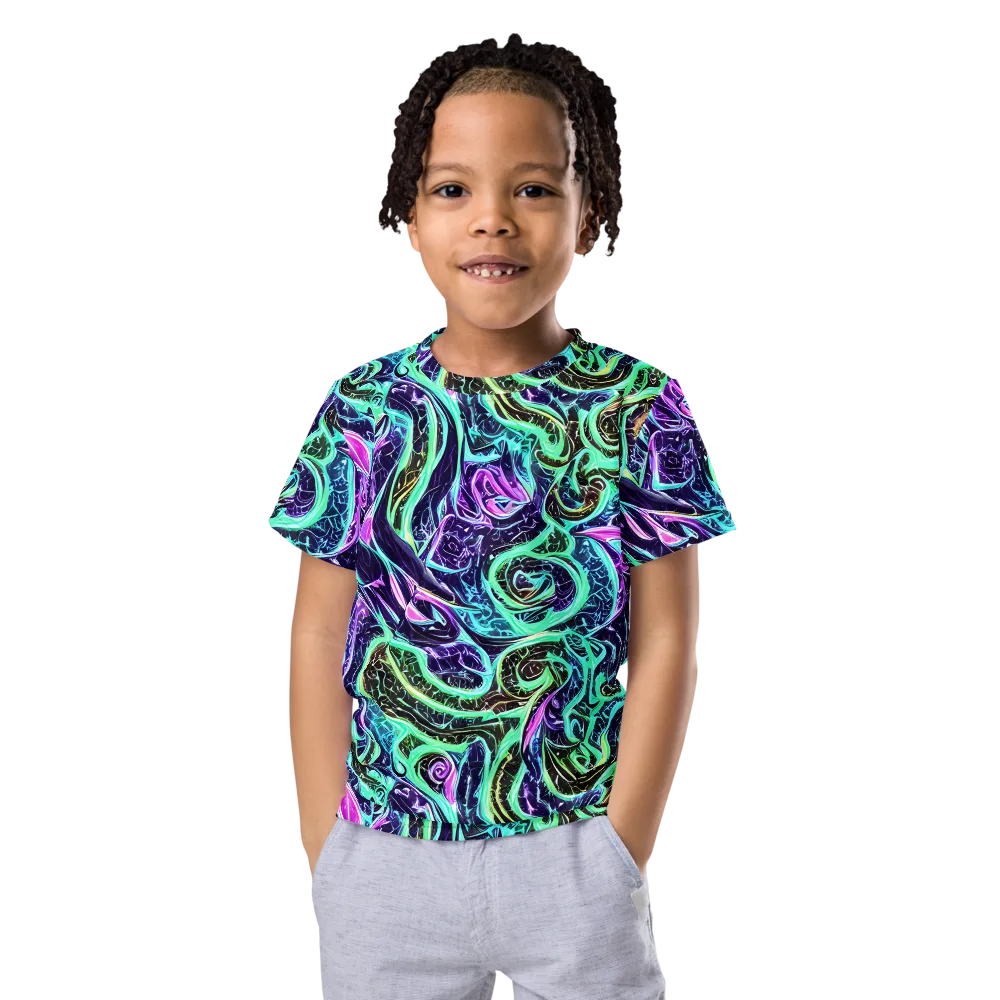 Minted Mayhem on Kids Crew Neck T-Shirt — Front