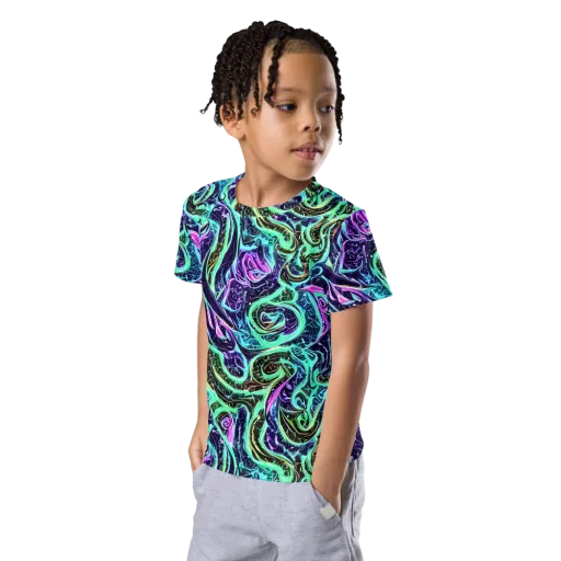 Minted Mayhem on a Kids Crew Neck T-Shirt