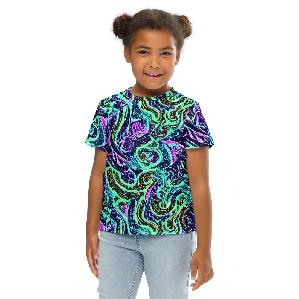 Minted Mayhem on Kids Crew Neck T-Shirt — Front
