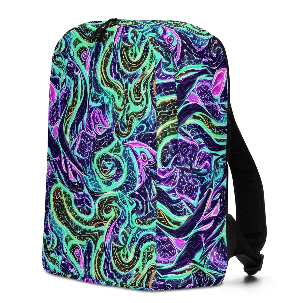Minted Mayhem on Minimalist Backpack — Left