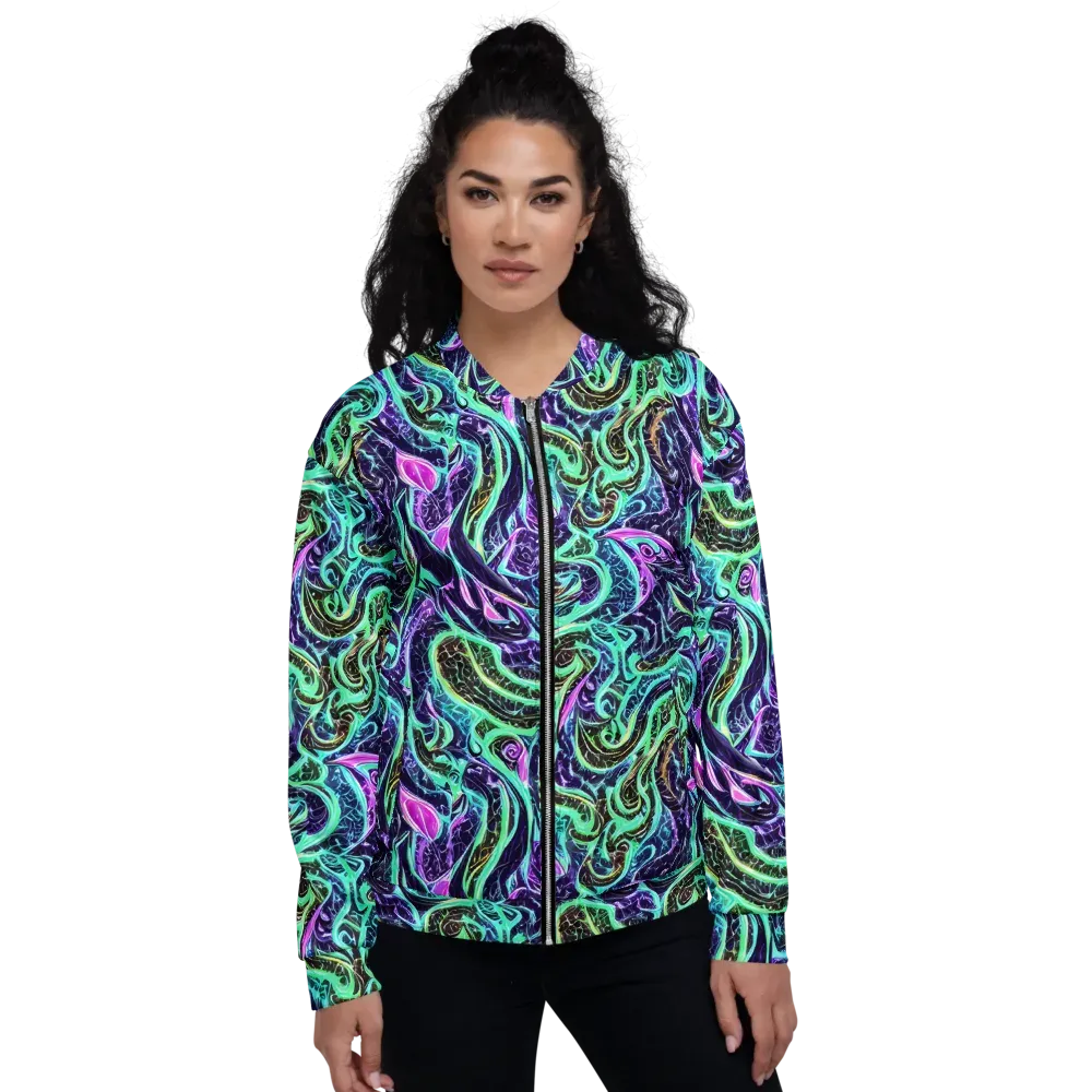 Minted Mayhem on Bomber Jacket — Front