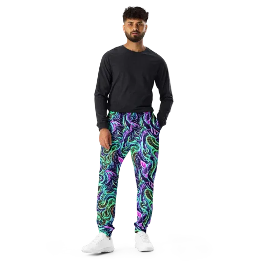 Minted Mayhem on a Men's Joggers