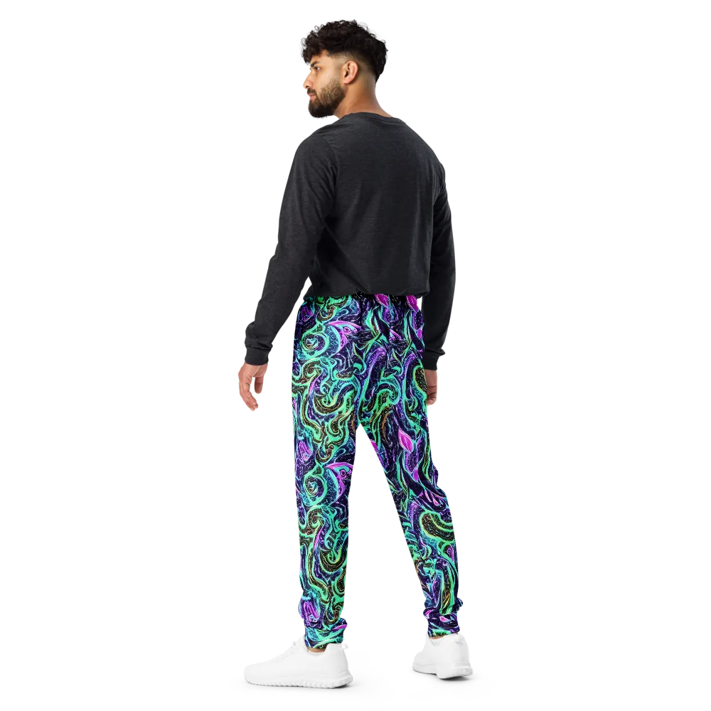 Minted Mayhem on Men's Joggers — Back