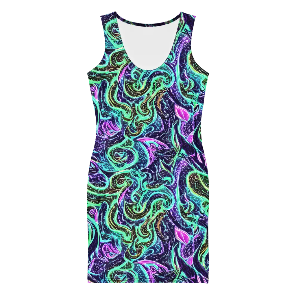 Minted Mayhem on Bodycon Dress — Front