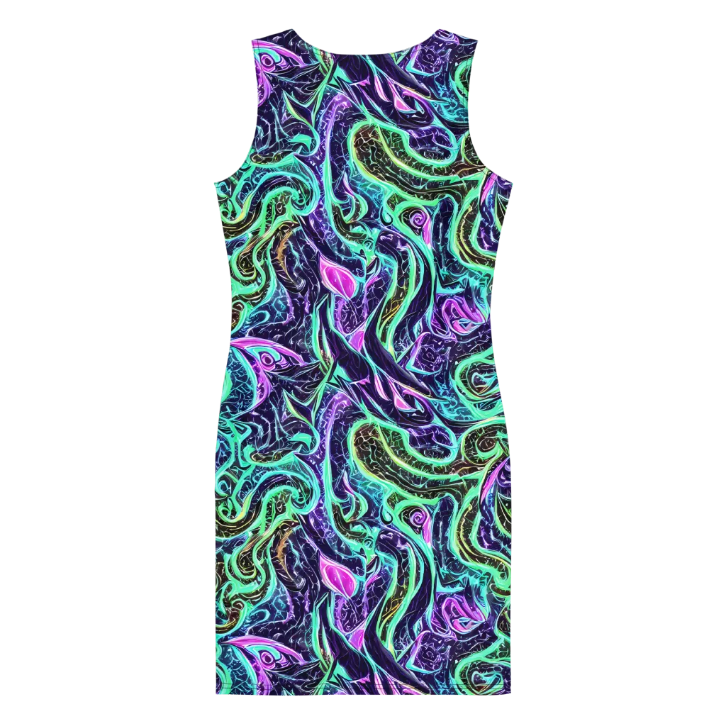 Minted Mayhem on Bodycon Dress — Back