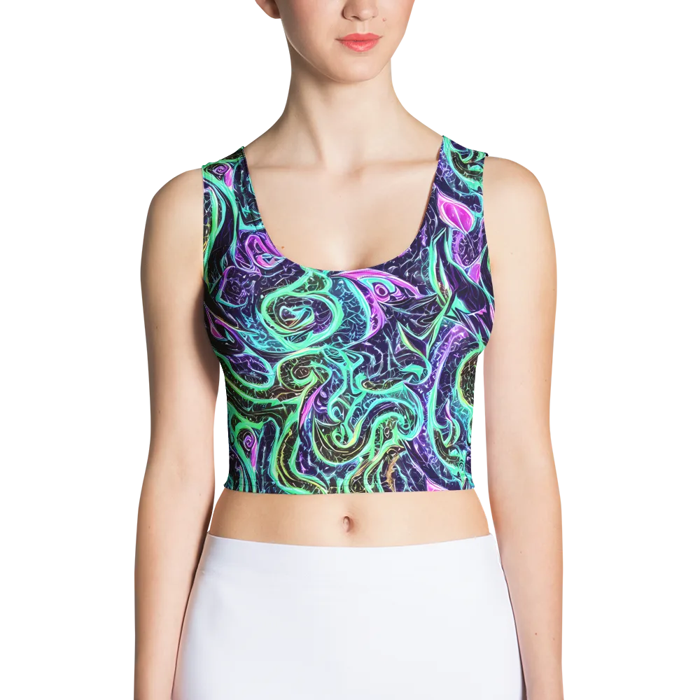 Minted Mayhem on Crop Top — Front