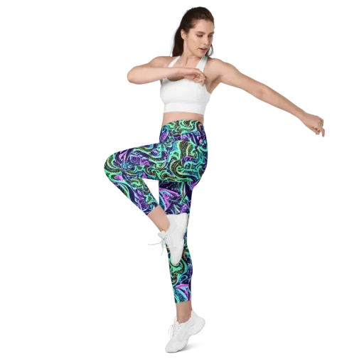 Minted Mayhem on a Leggings with Pockets