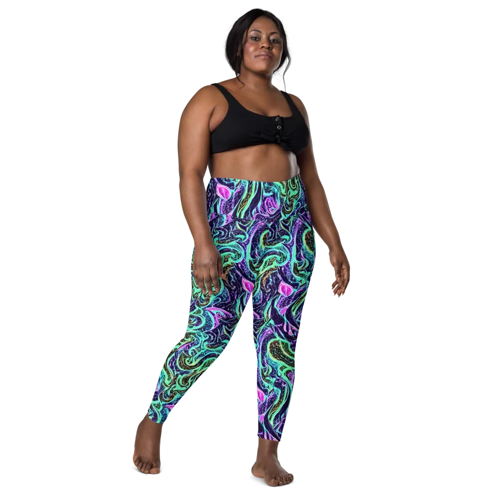 Minted Mayhem on Leggings with Pockets — Front