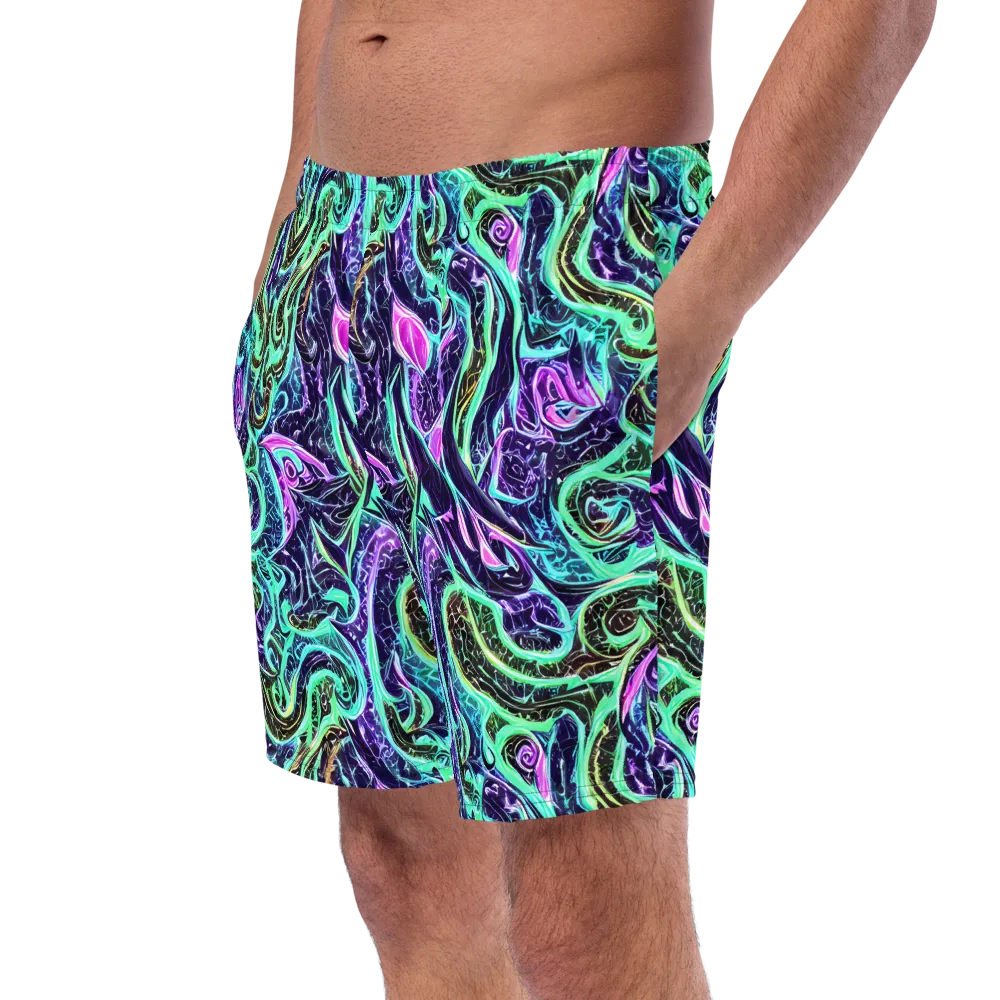 Minted Mayhem on Swim Trunks — Left Front