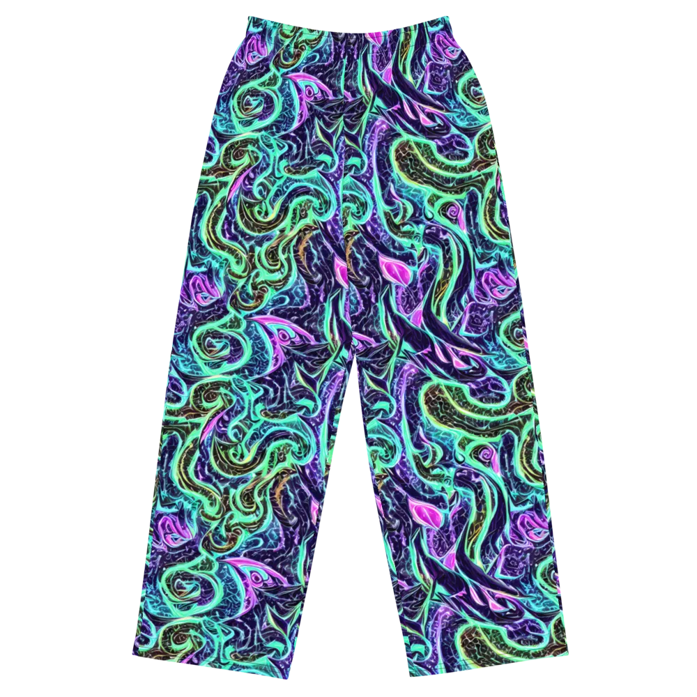 Minted Mayhem on Wide-Leg Pants — Front