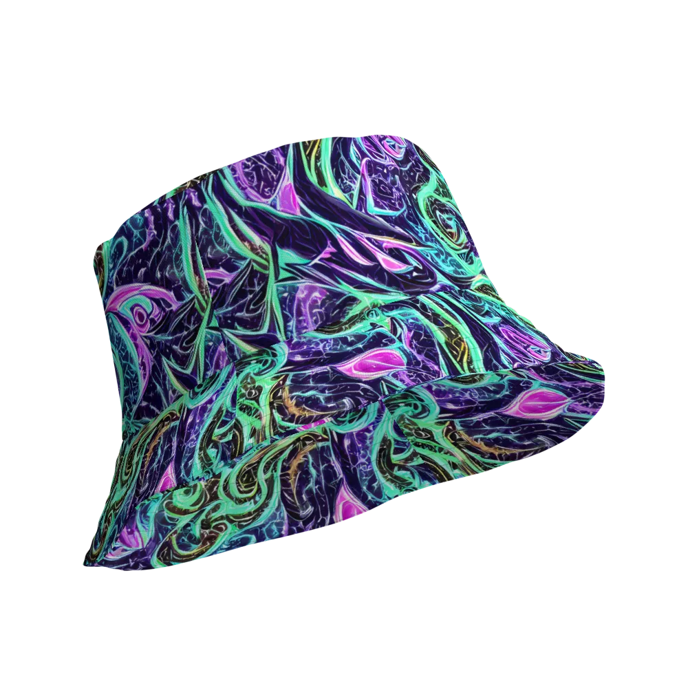 Minted Mayhem on Reversible Bucket Hat — Product details Outside