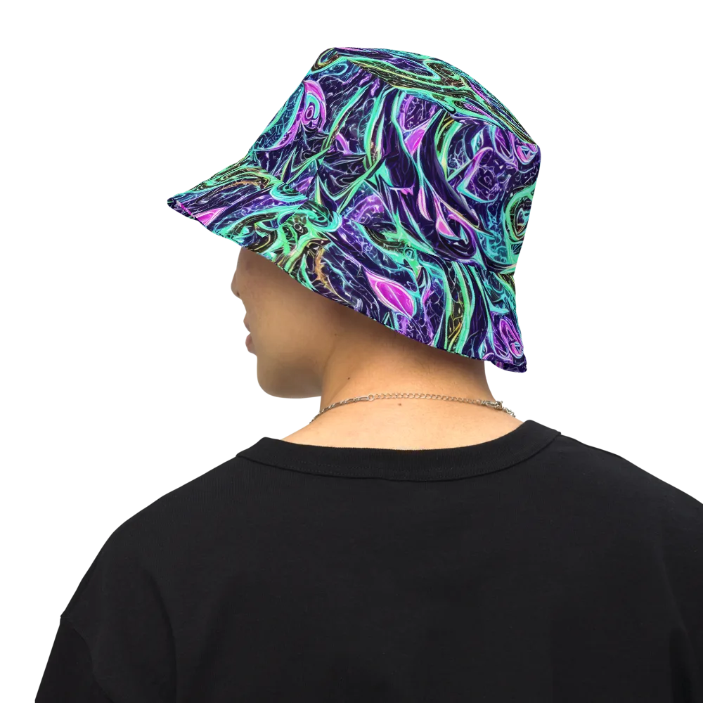 Minted Mayhem on Reversible Bucket Hat — Back Inside