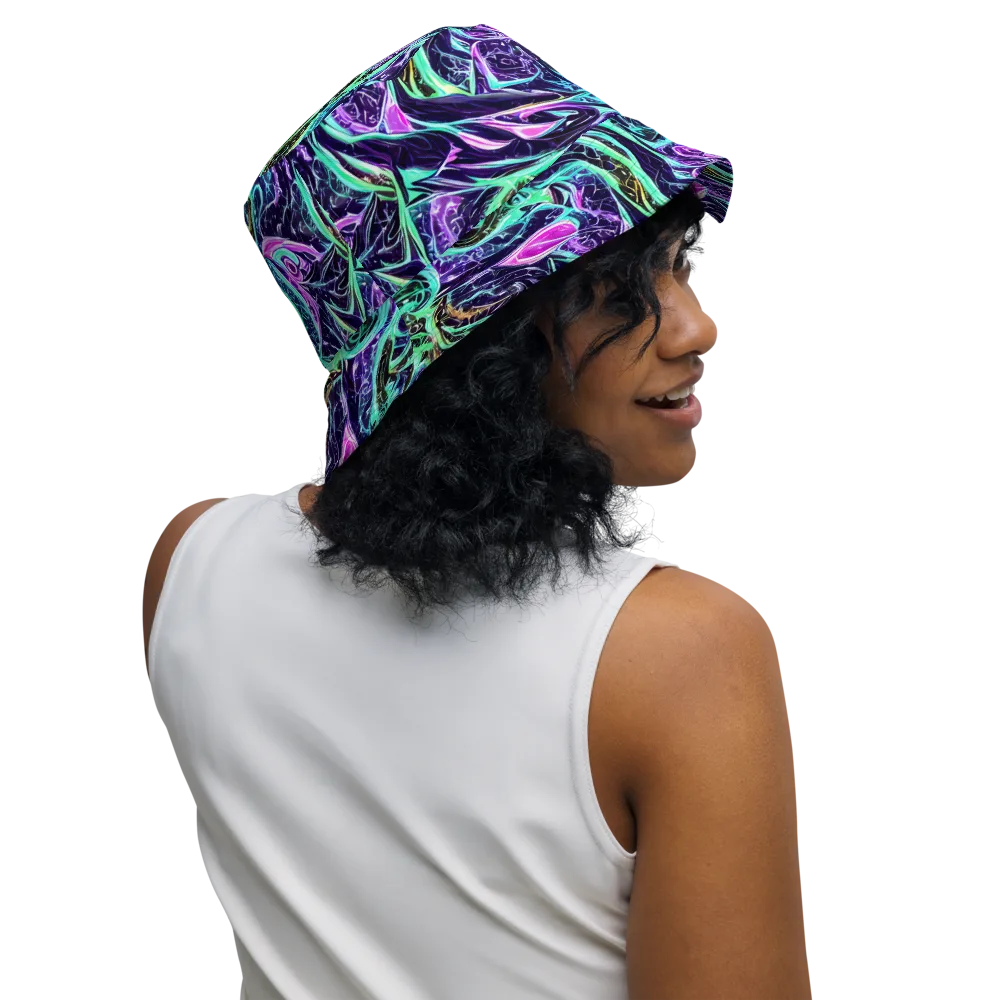 Minted Mayhem on Reversible Bucket Hat — Right Outside