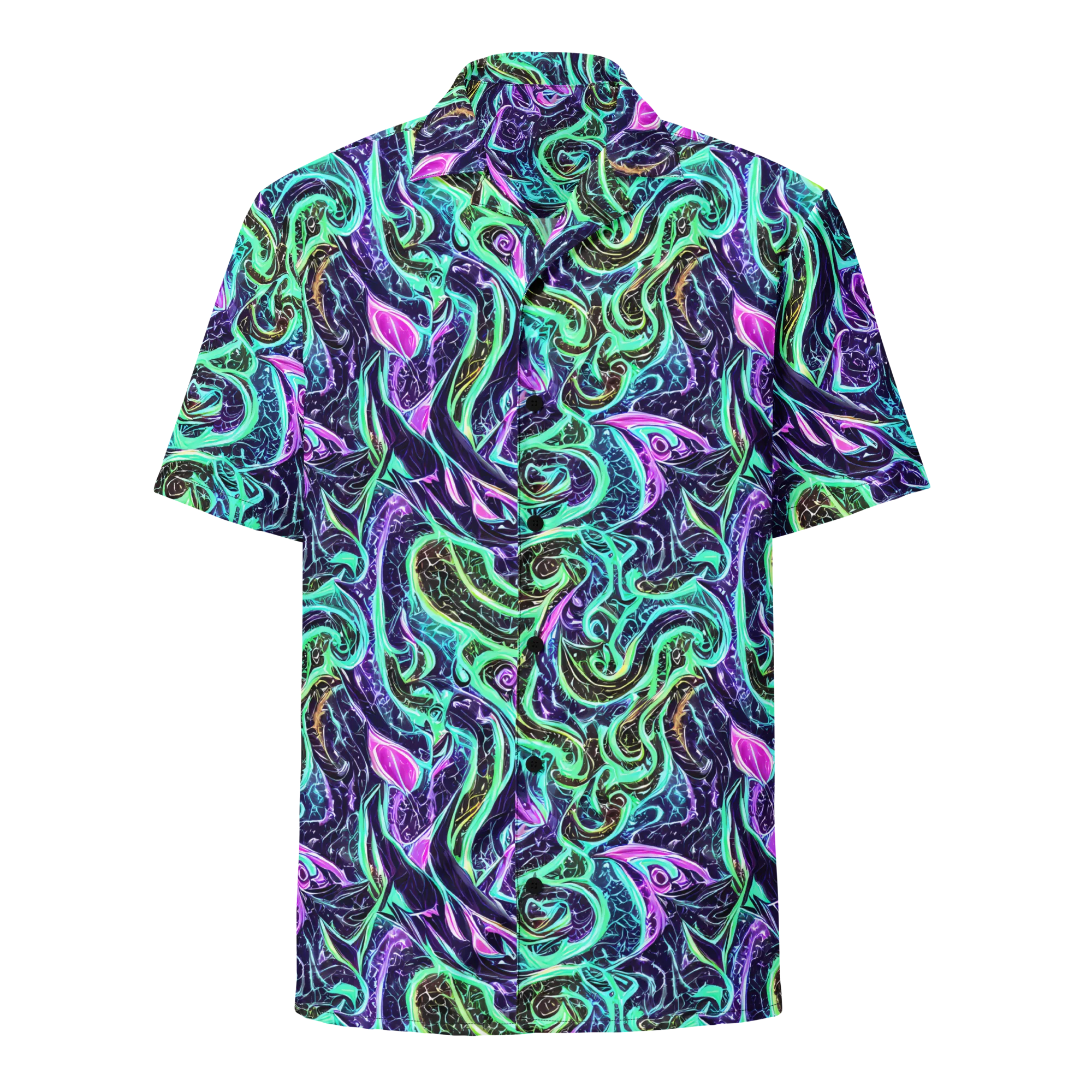 Minted Mayhem on Button Shirt — Front