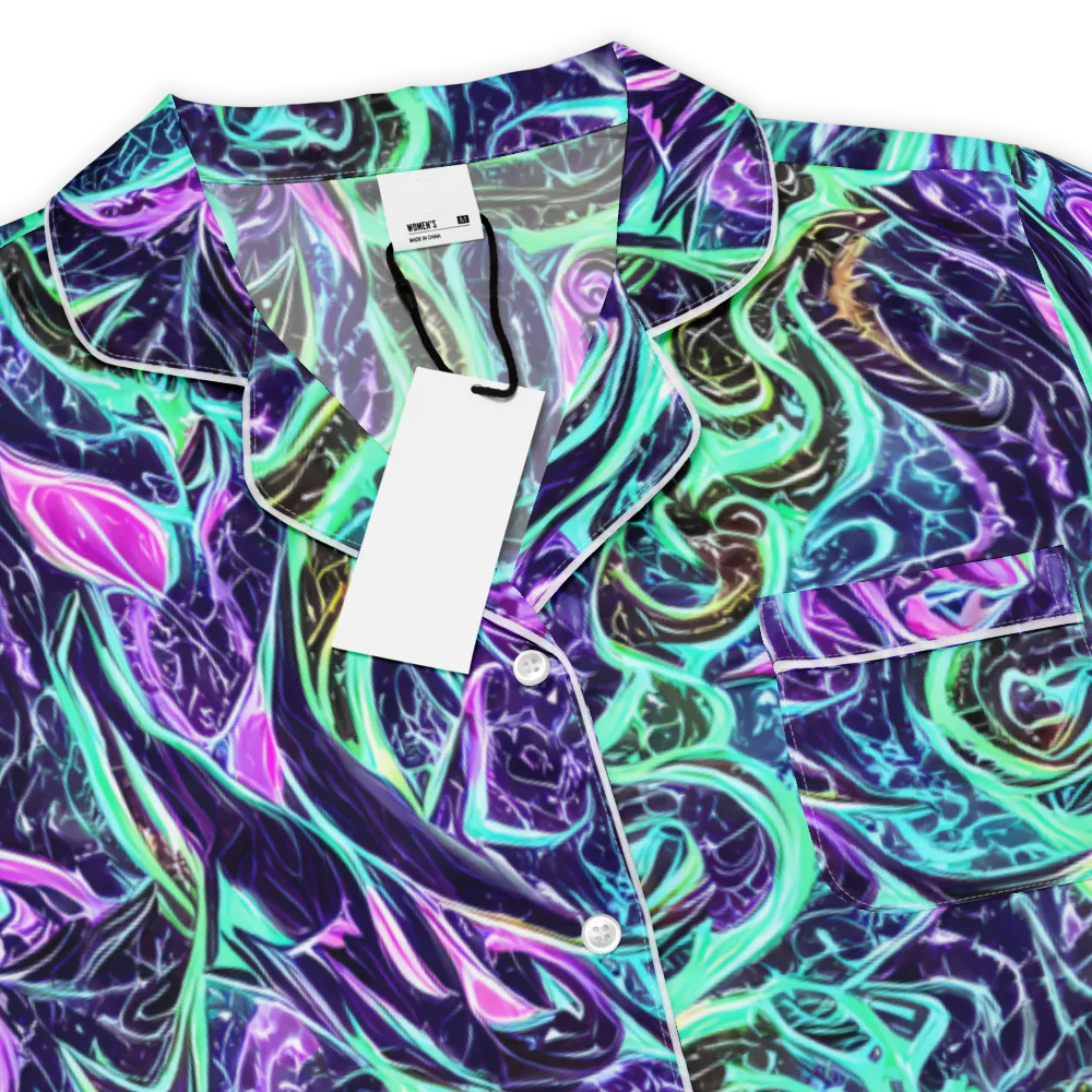 Minted Mayhem on Women's Short Sleeve Pajama Top — Product details