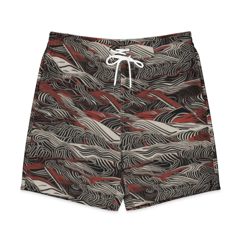 Zebra Riptide on Men's Board Shorts — Front