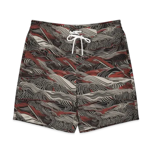 Zebra Riptide on a Men's Board Shorts
