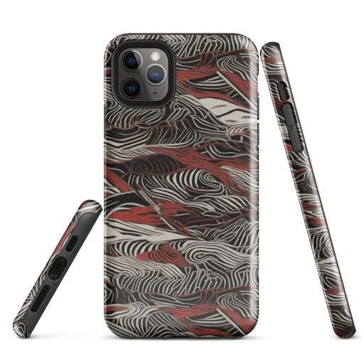 Zebra Riptide on a Tough Case for iPhone®