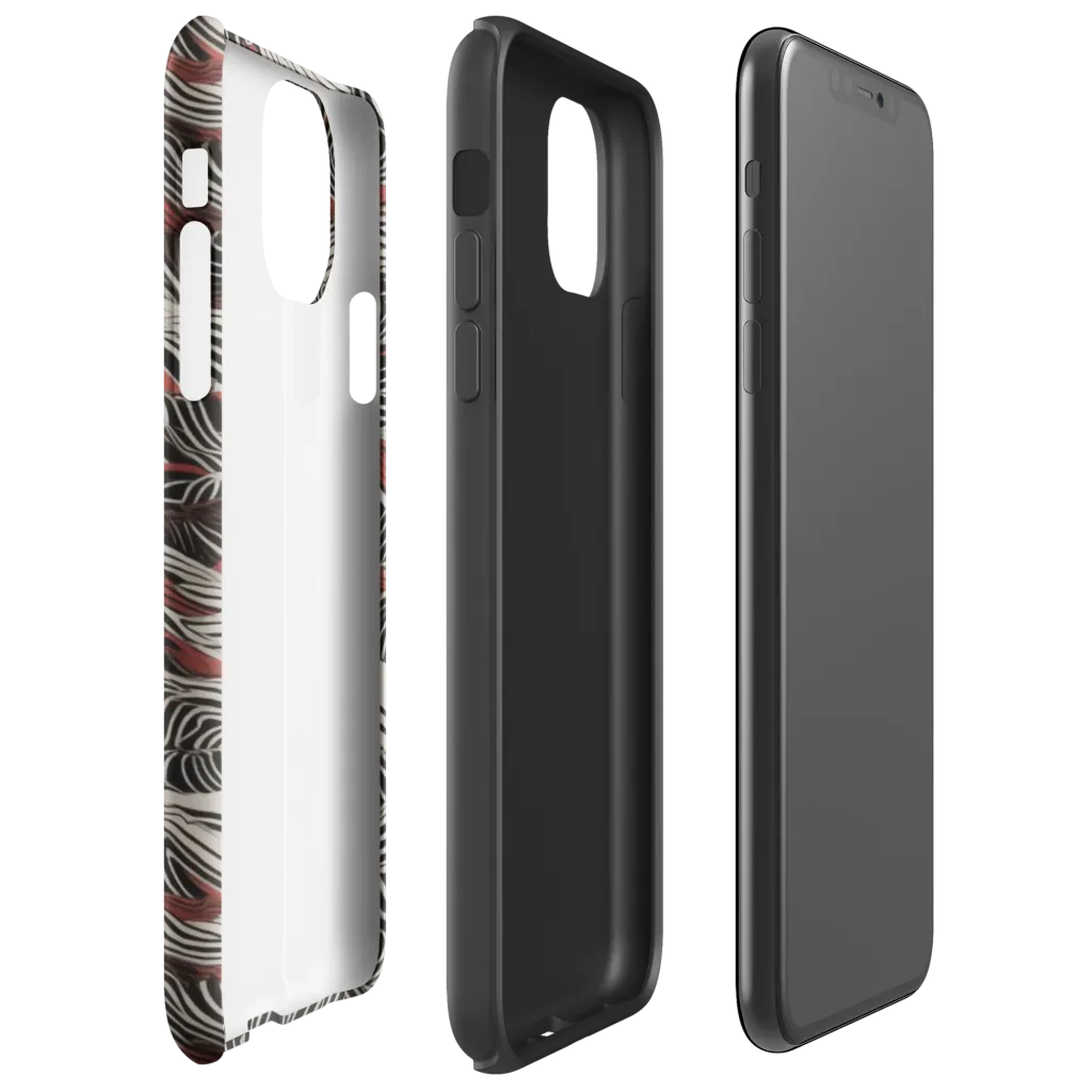 Zebra Riptide on Tough Case for iPhone® — Right