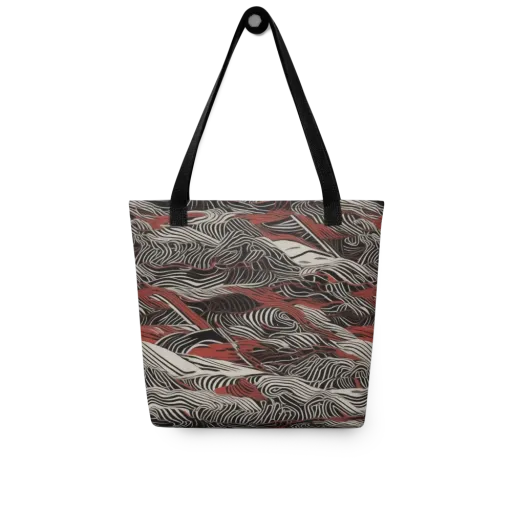 Zebra Riptide on a Tote Bag