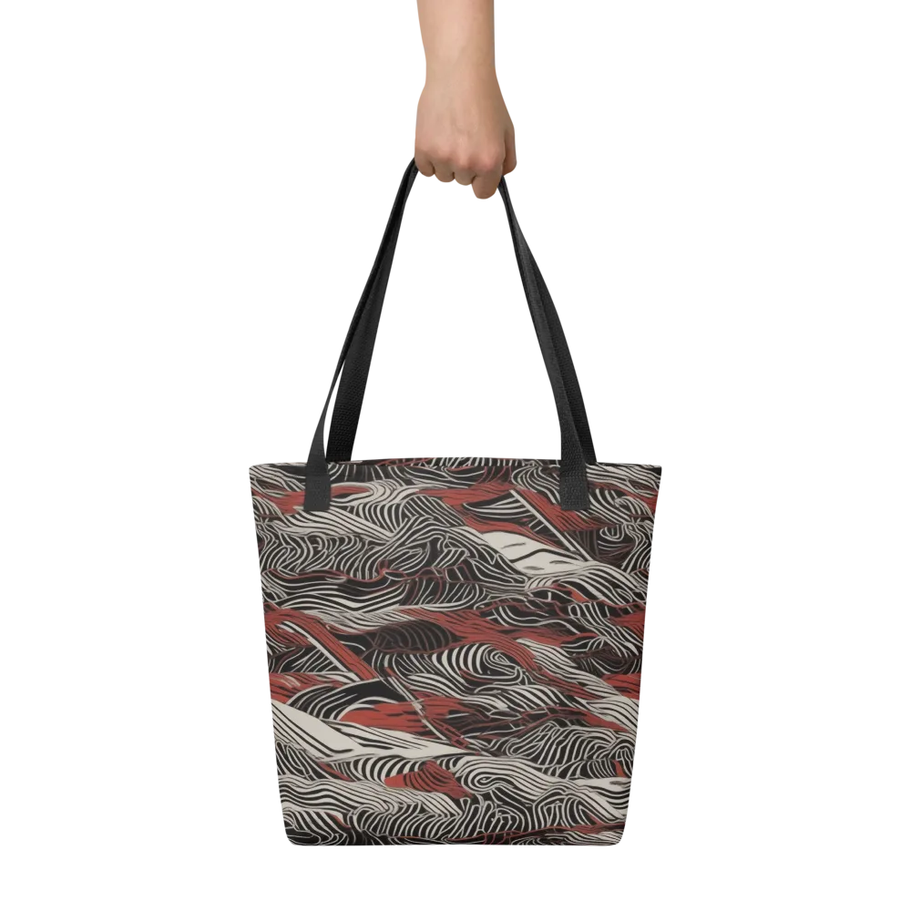 Zebra Riptide on Tote Bag — Front