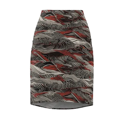 Zebra Riptide on a Pencil Skirt
